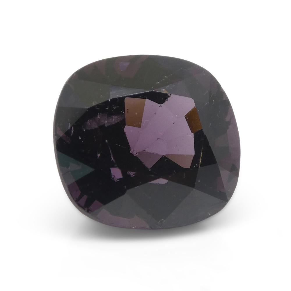 4,99ct Spinello viola rossastro rettangolare a cuscino dalla Birmania in vendita 4