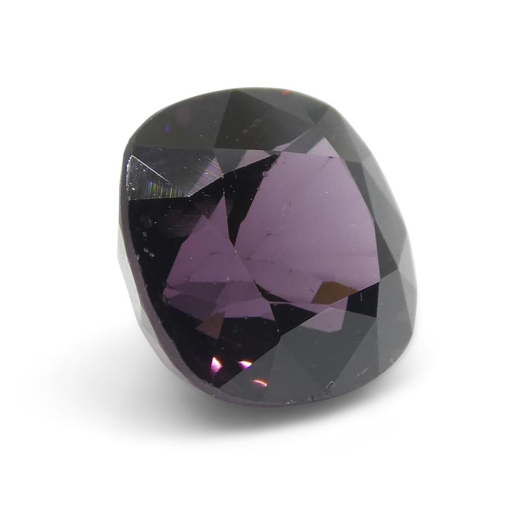 4,99ct Spinello viola rossastro rettangolare a cuscino dalla Birmania in vendita 5