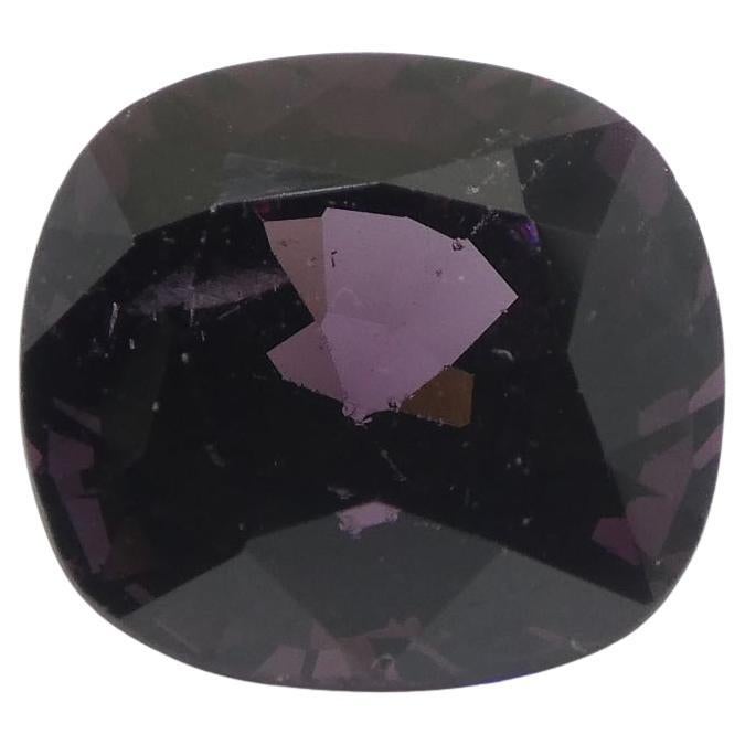 4.99ct Rectangular Cushion Reddish Purple Spinel from Burma