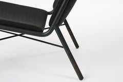49N Lounge Chair, Melton Wool and Eco-Friendly Powder Coated Steel Frame