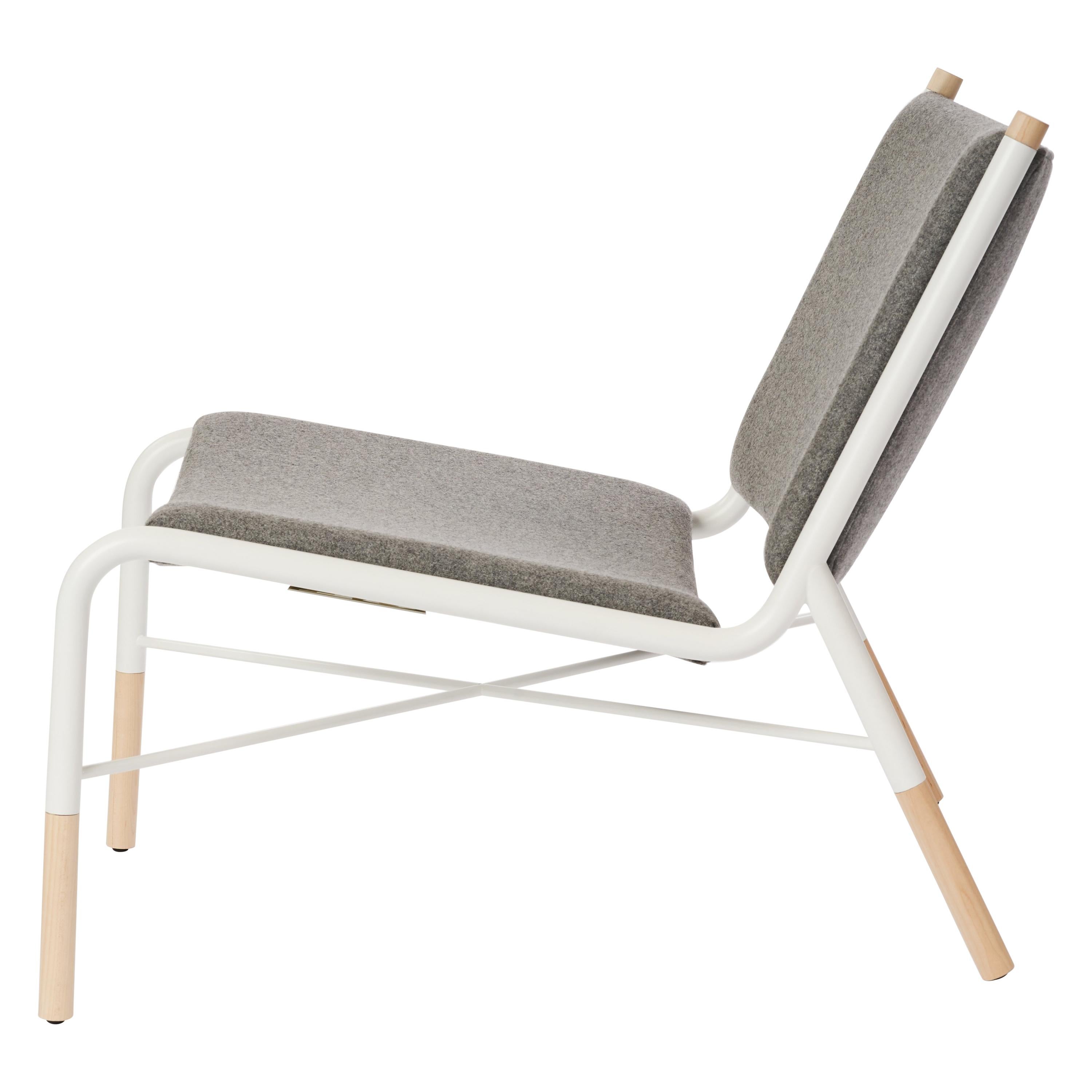 49N Lounge Chair, Melton Wool and EcoFriendly Powder Coated Steel