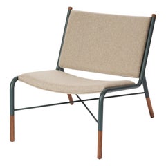 49N Lounge Chair, Melton Wool and Eco-Friendly Powder Coated Steel Frame