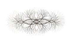 49""x22"" Metall-Wandskulptur in Bronze und Edelstahl, #648 Jetzt erhältlich