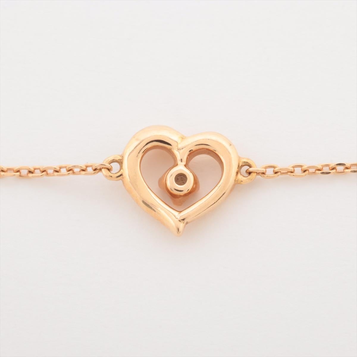 Bracelet de 4℃ diamants en forme de cœur Pour femmes en vente