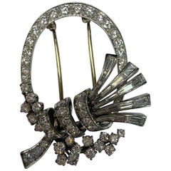 4ct Platinum Diamond brooch RARE, year unknown