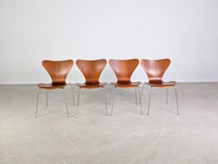 4er Set 3107 Midcentury Stuhl Fritz Hansen Arne Jacobsen Teak