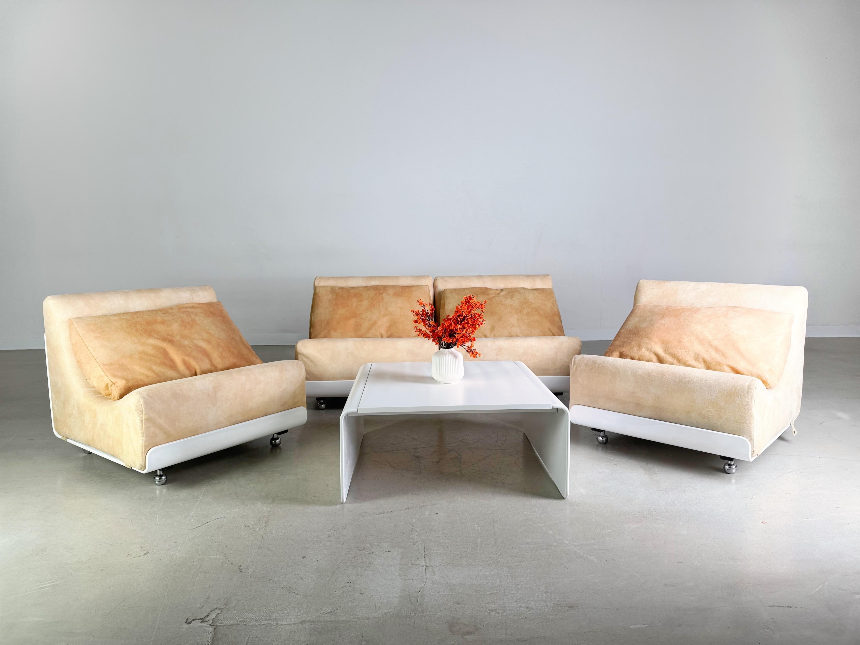 Mid-Century Modern 4er Set COR Orbis Module Sofa Midcentury Luigi Colani Space Age en vente