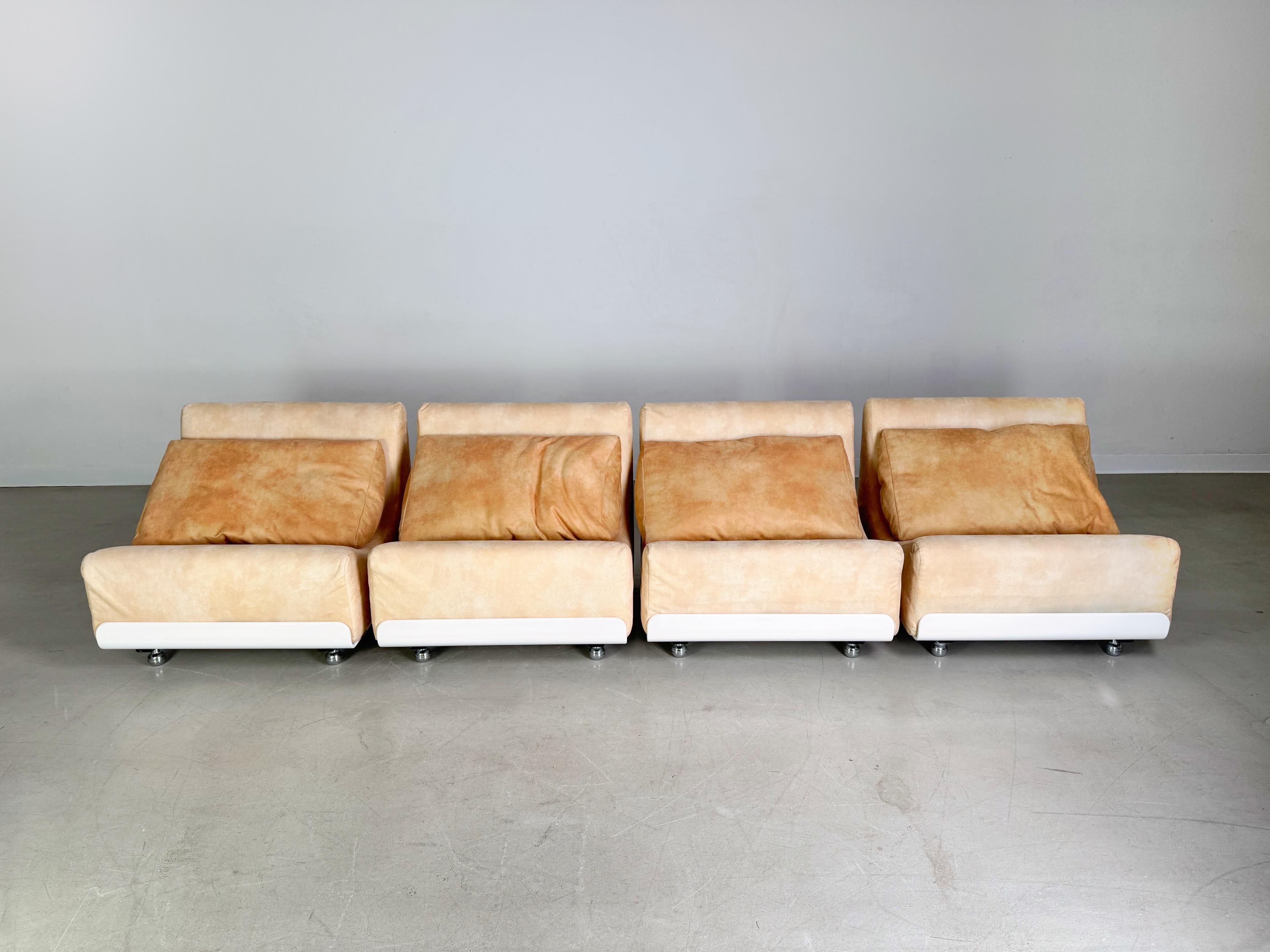 Milieu du XXe siècle 4er Set COR Orbis Module Sofa Midcentury Luigi Colani Space Age en vente