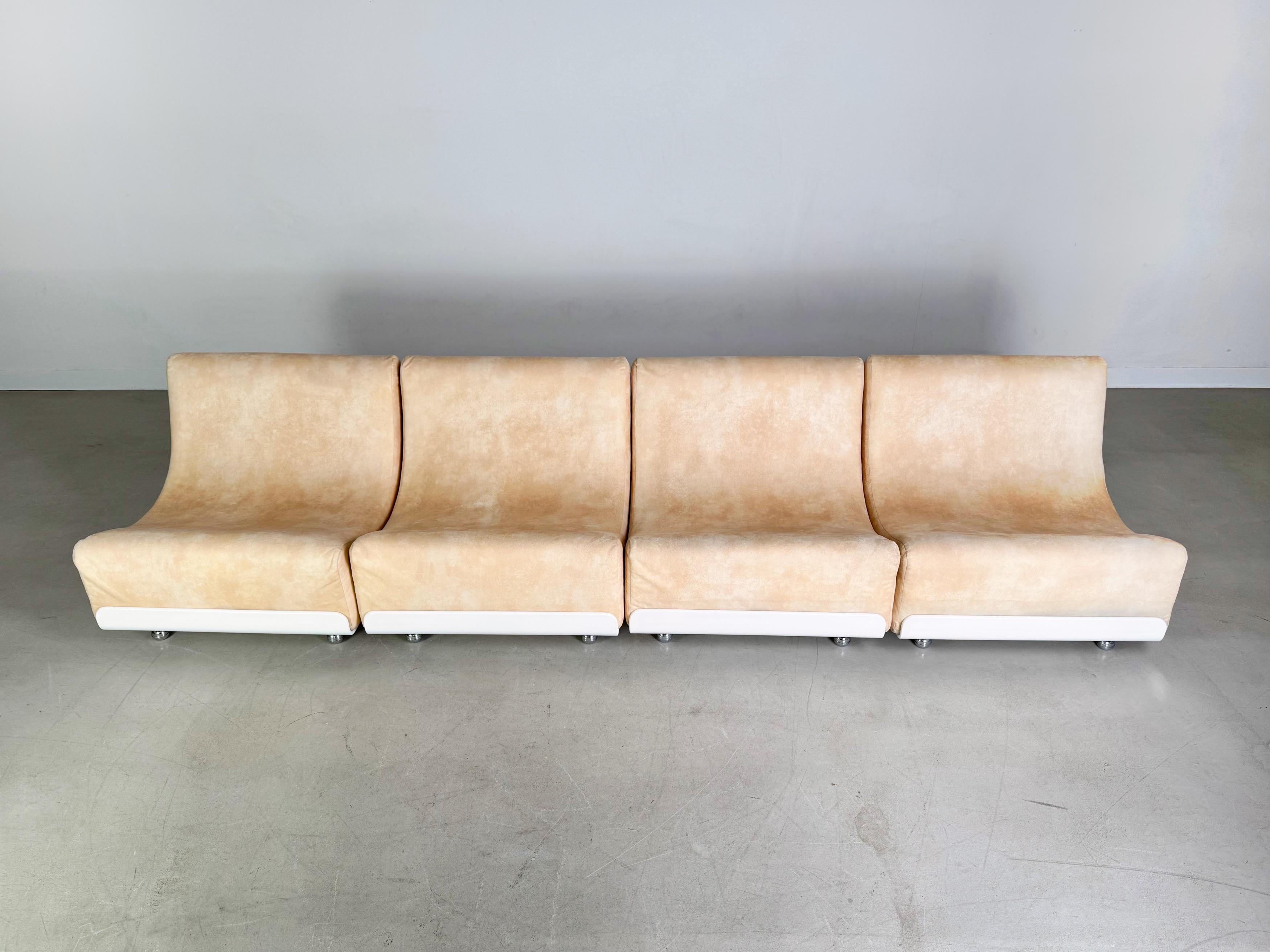 4er Set COR Orbis Module Sofa Midcentury Luigi Colani Space Age en vente 1
