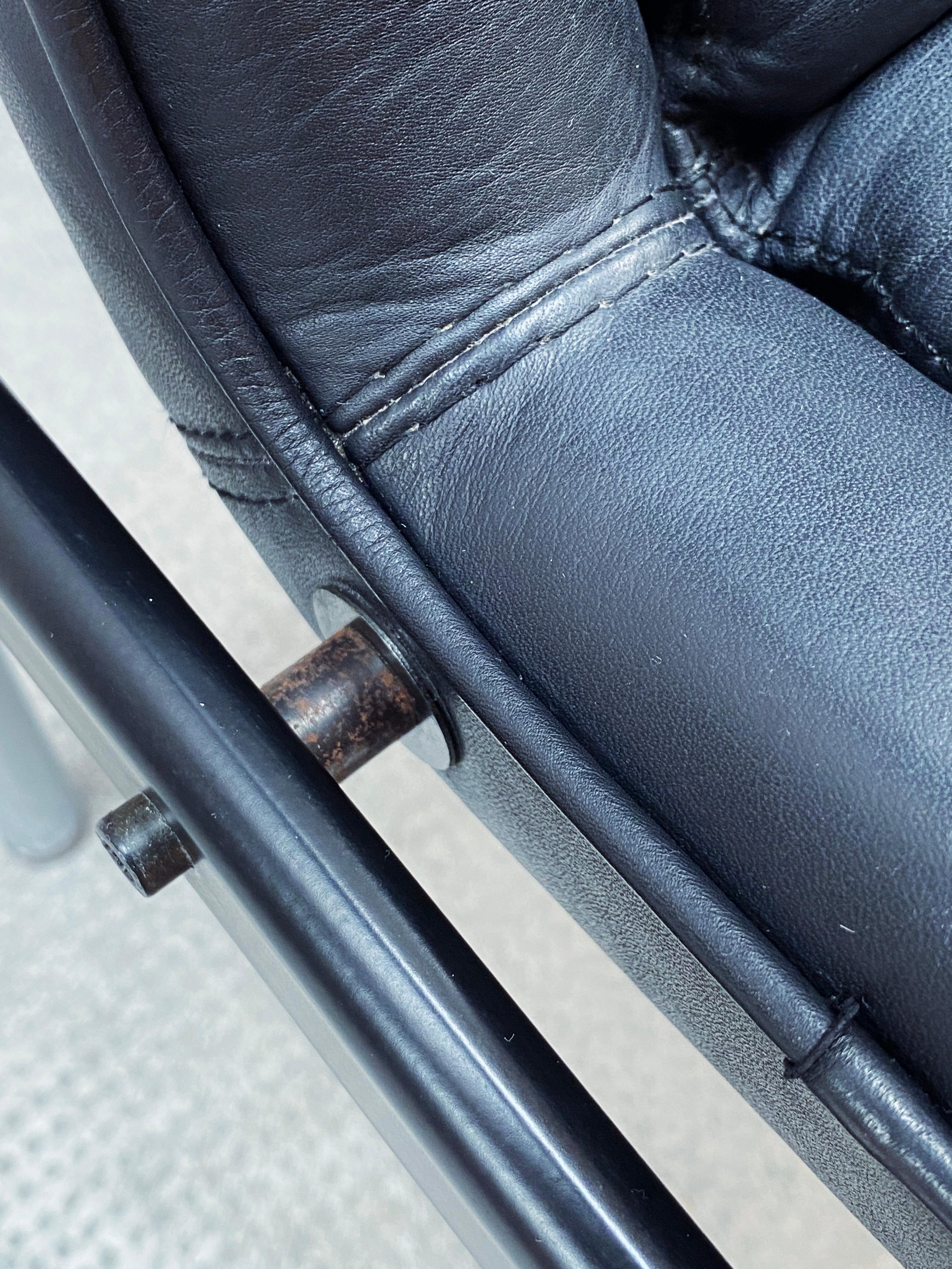 SET OF 4 JØRGEN KASTHOLM FOR KUSCH & Co. „8400“ OFFICE ARMCHAIRS LEATHER 1970s For Sale 5