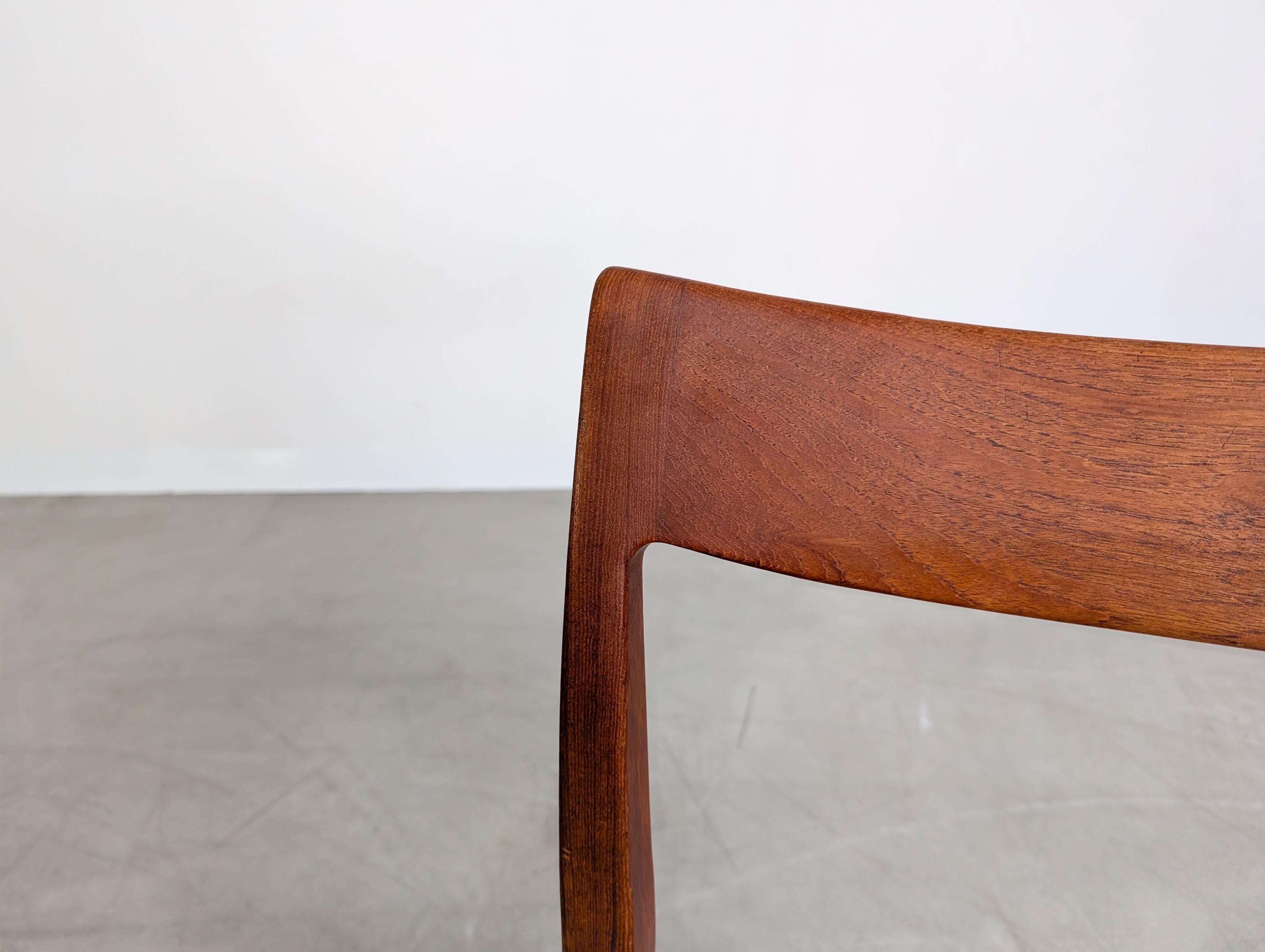 4er Set Kontiki Midcentury Stühle Hugo Troeds Yngve Ekström Teak in vendita 1