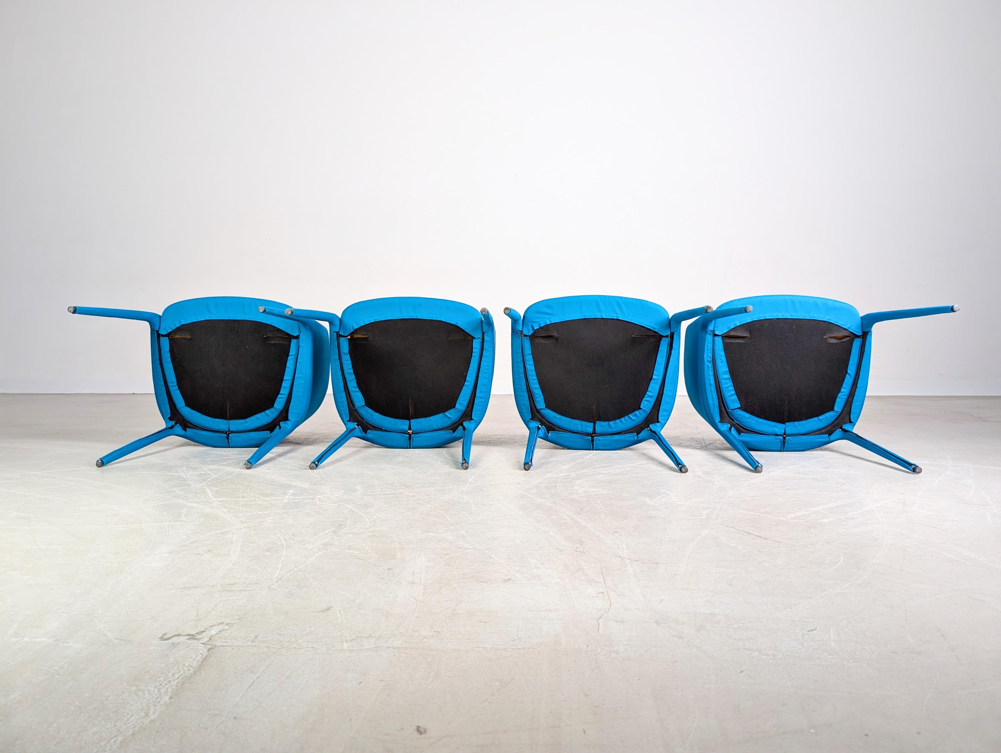 4er Set MDF Italia Achille Sillón Jean-Marie Massaud Design Stuhl en venta 2