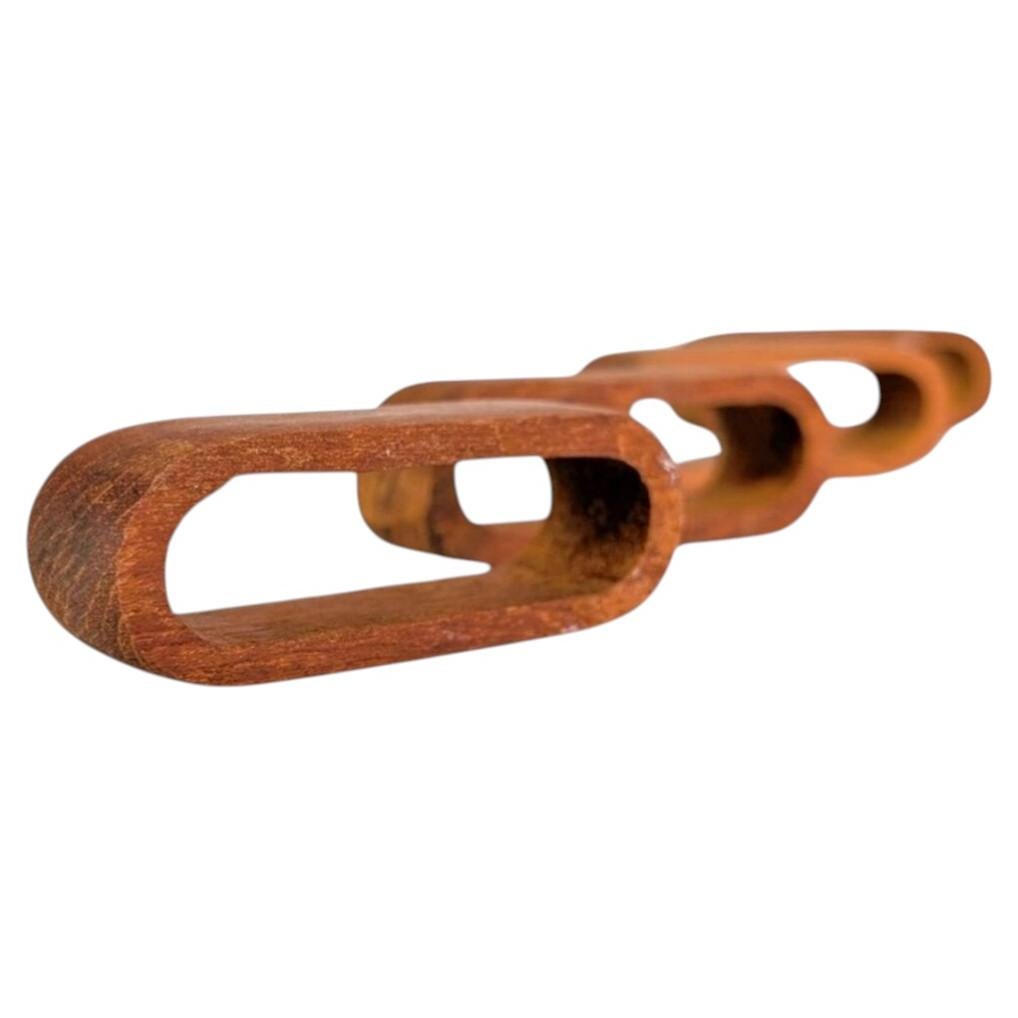 4er Set Midcentury Serviettenringe danish design skandi Teak 1960