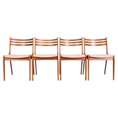 4er Set Midcentury Stuhl KS Møbler Teak danish design Vintage