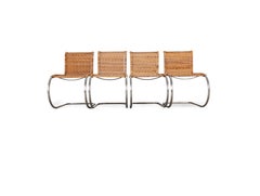4er Set Mies van der Rohe MR10 Stühle Tecta B42 Freischwinger