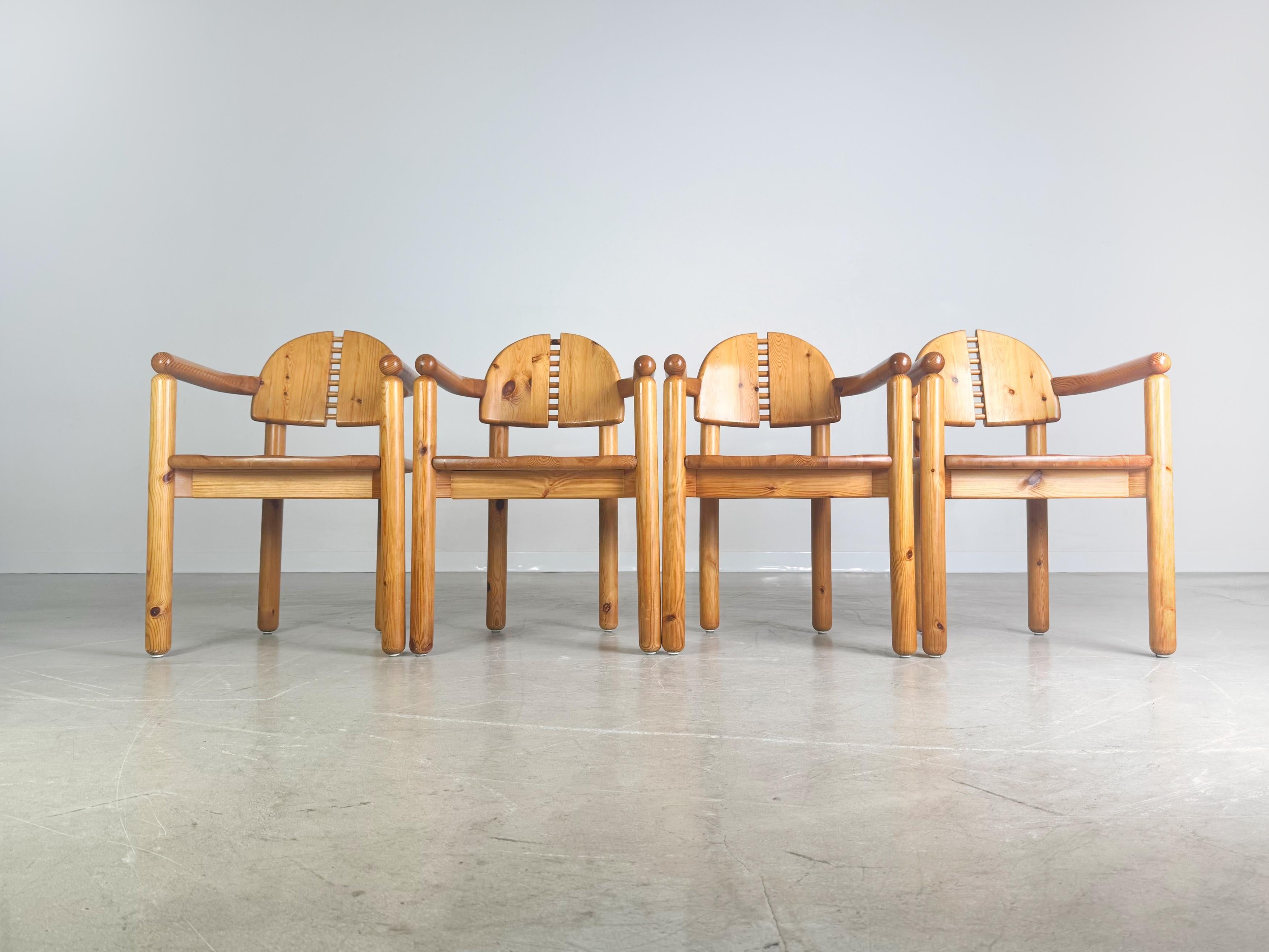4er Set Original Rainer Daumiller Midcentury Stuhl Armlehnstühle Moderno de mediados de siglo en venta