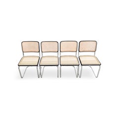 4er Set Thonet Freischwinger S32 V Breuer neues Wiener Geflecht