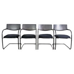 4er Set Vitra Visavis Stühle Design Freischwinger Armlehnstuhl