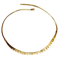 !4K Gold Cleopatra Style Choker Necklace