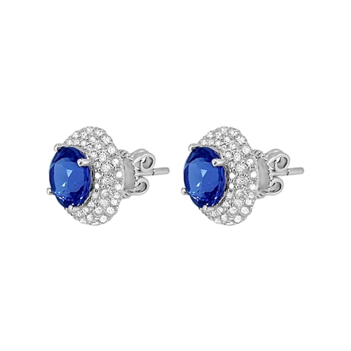 Beautiful stud with round Tanzanite. Fine color and cut. Surrounded by diamonds make it simple but still elegant.

Style# TS1132E
Tanzanite: Round 7mm 3.50cts
Diamond: 132pcs 1.21cts
