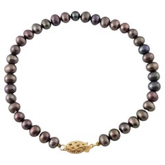 Black Pearl Link Bracelets
