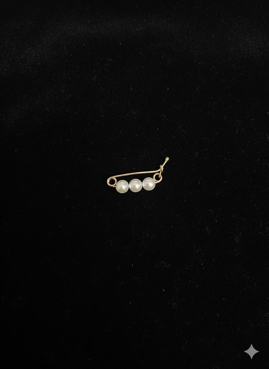 4mm Zuchtperlen-Kürzer-Verschluss  14k Gelbgold  Pearl Enhancer im Zustand „Neu“ im Angebot in Sugar Land, TX