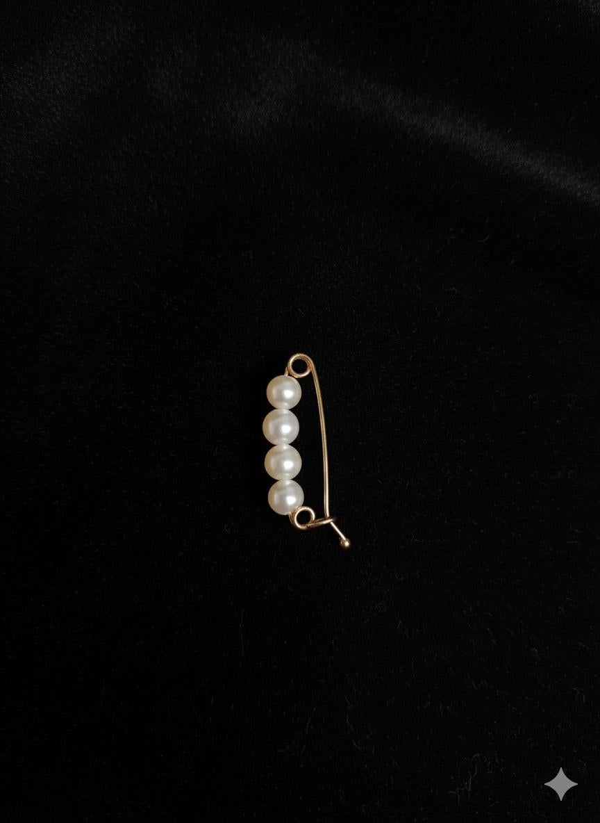 Boucle de raccourcissement en perles de culture de 4 mm  Or jaune 14k  Rehausseur de perles Neuf - En vente à Sugar Land, TX