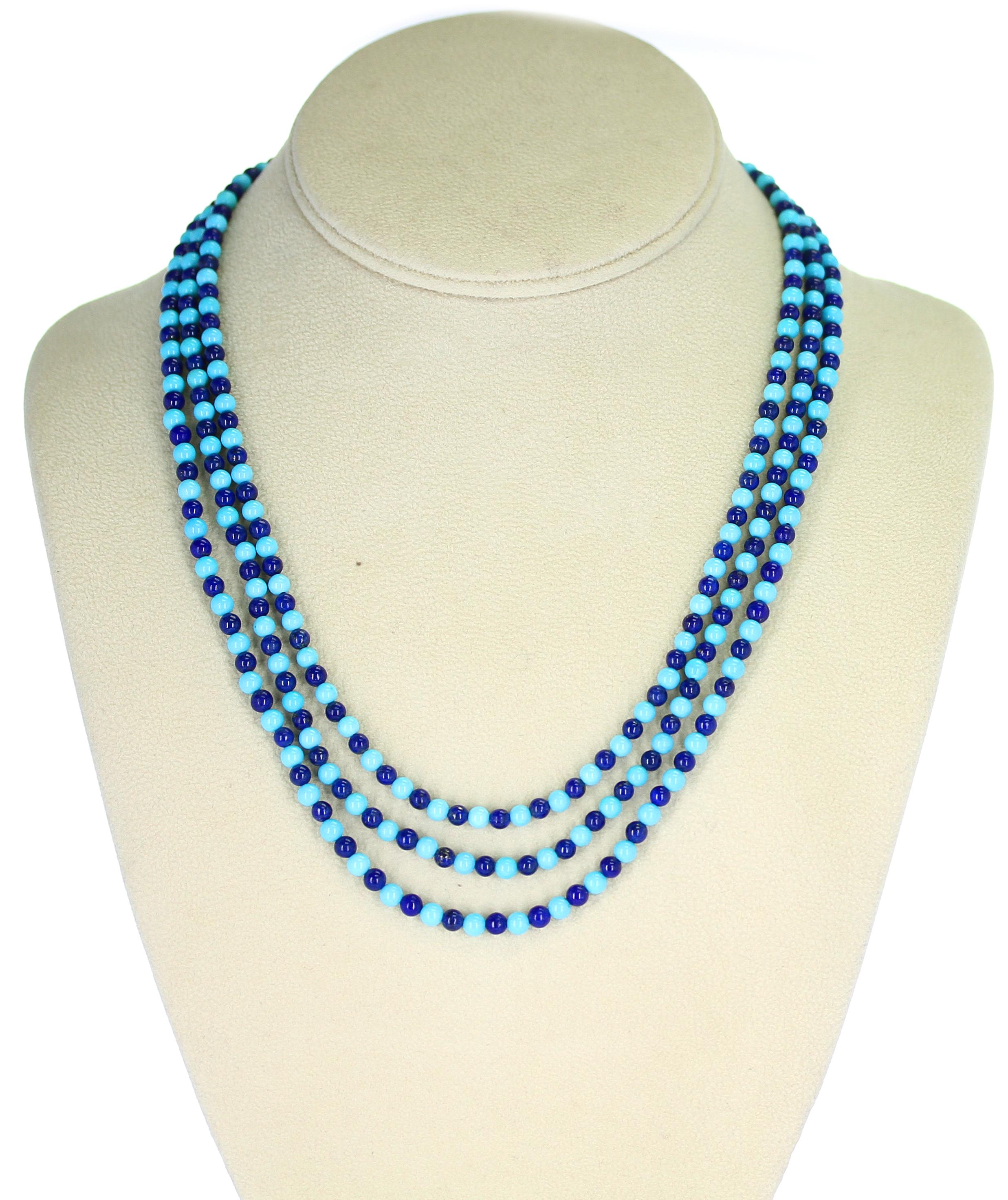 lapis and turquoise necklace