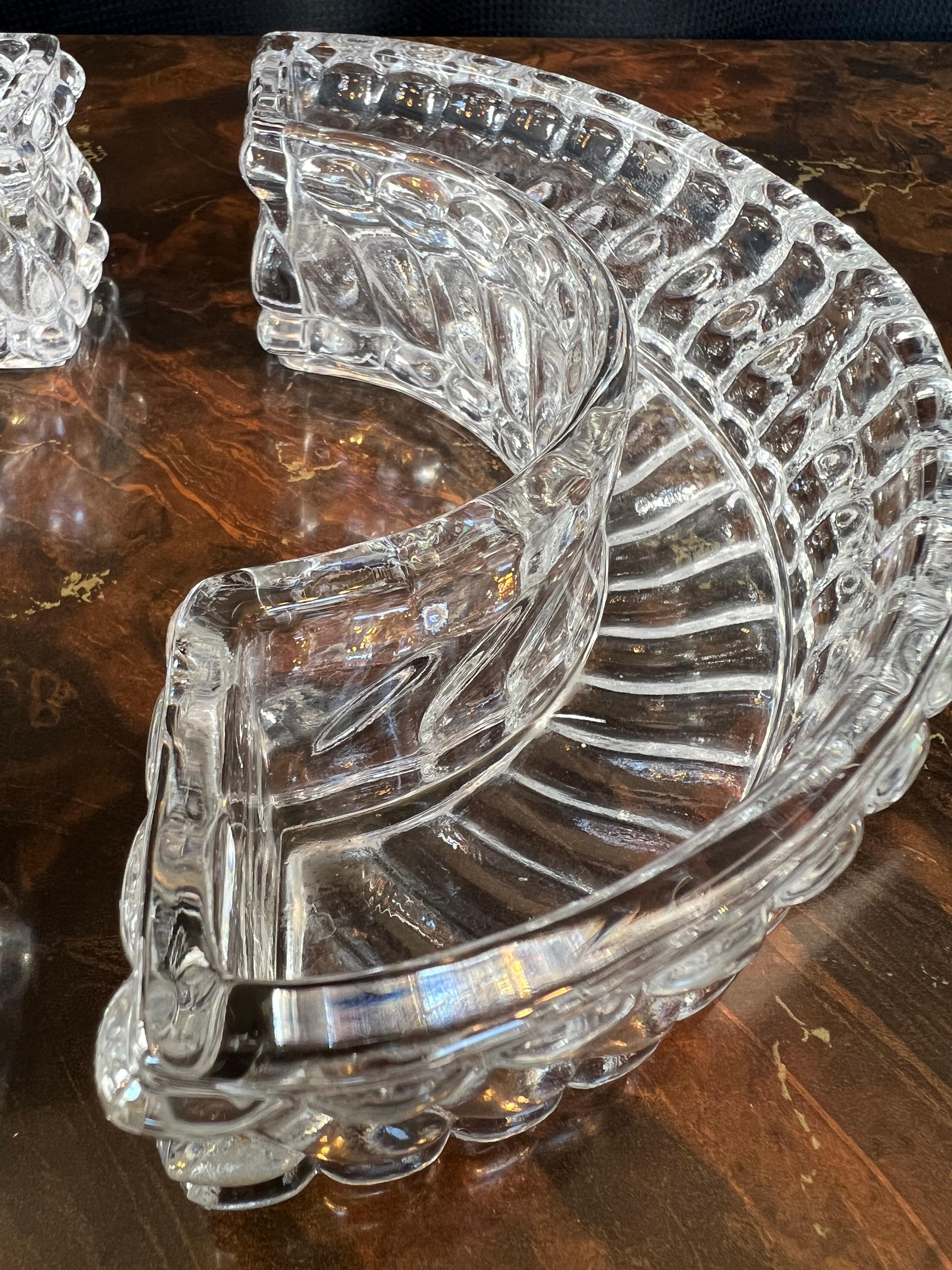 Mid-20th Century 4pc Baccarat Crystal 