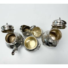 4Pc Storck & Sinsheimer Hanau Germany Silver Tea & Coffee Set, circa 1900