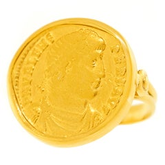 4th Century Roman Gold Coin Ring
