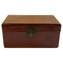 Antique 4th Quarter 19th Century Chinese Pigskin Box