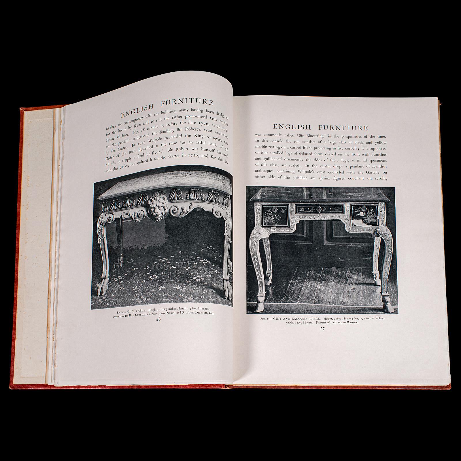 Set di libri di riferimento antichi da 4 volumi, mobili britannici, inglese, Macquoid, edoardiano In condizioni buone in vendita a Hele, Devon, GB