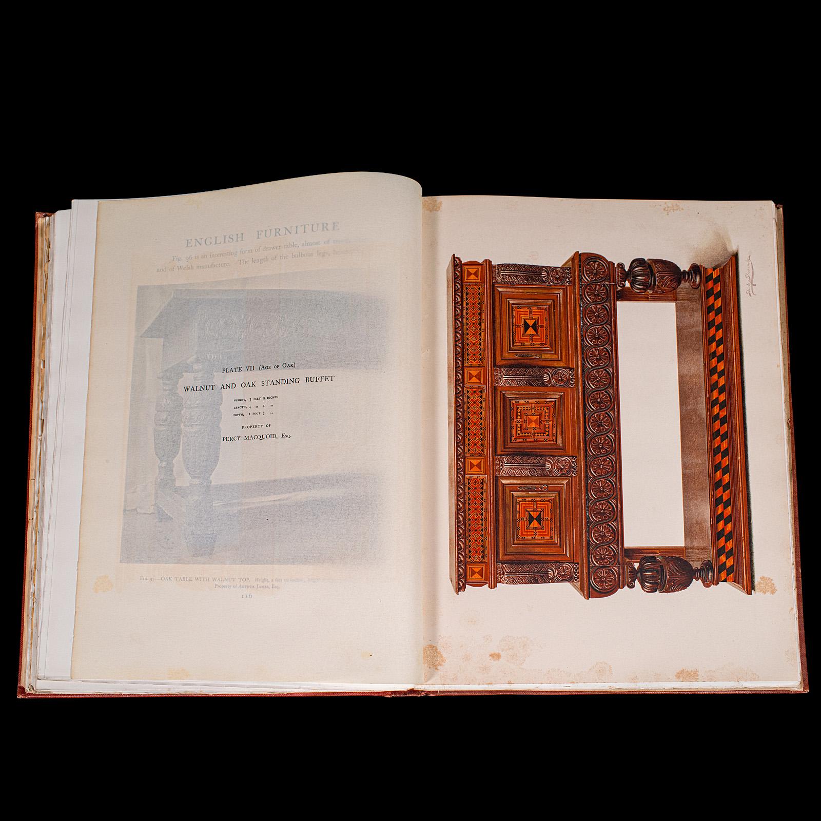 Set di libri di riferimento antichi da 4 volumi, mobili britannici, inglese, Macquoid, edoardiano in vendita 1