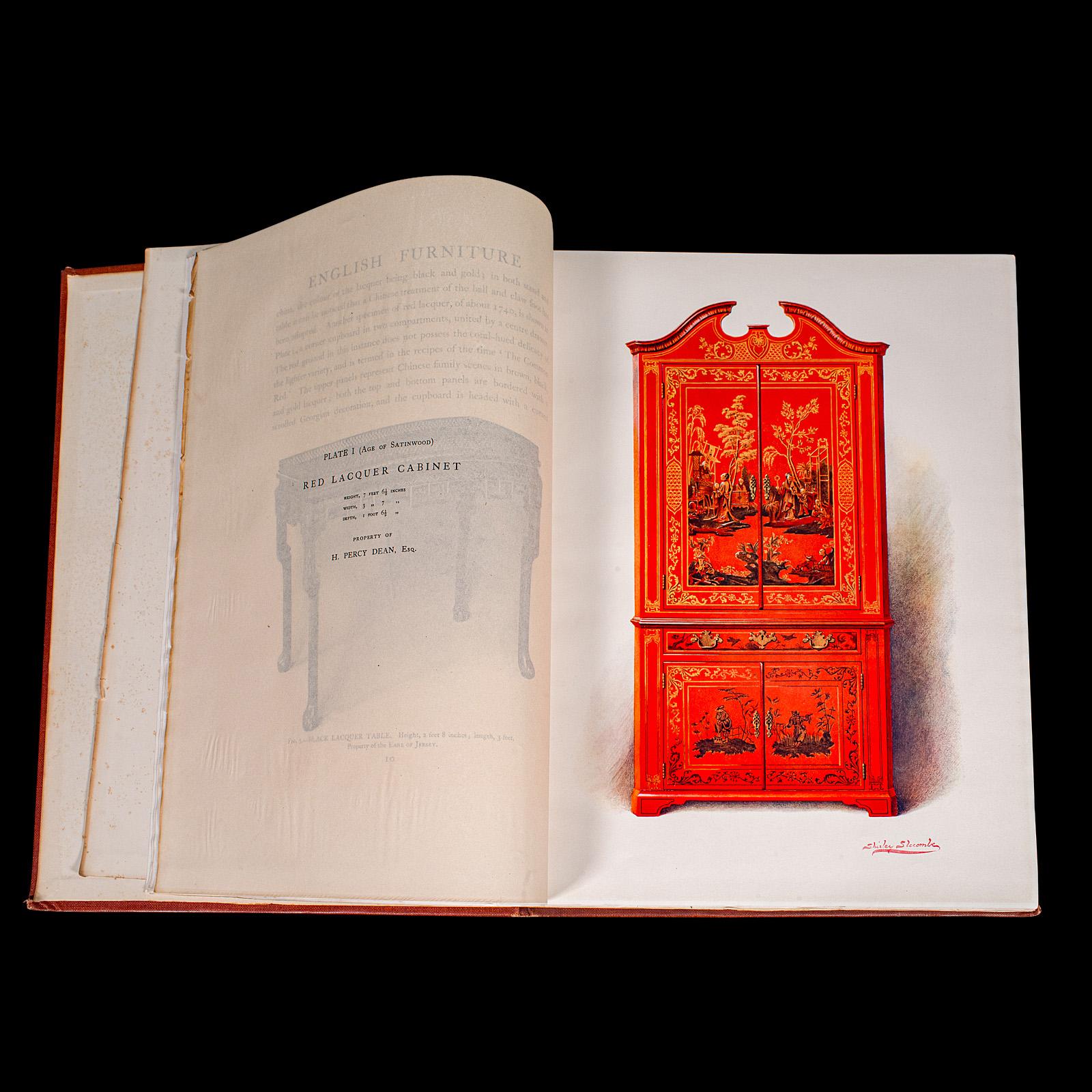 Set di libri di riferimento antichi da 4 volumi, mobili britannici, inglese, Macquoid, edoardiano in vendita 2