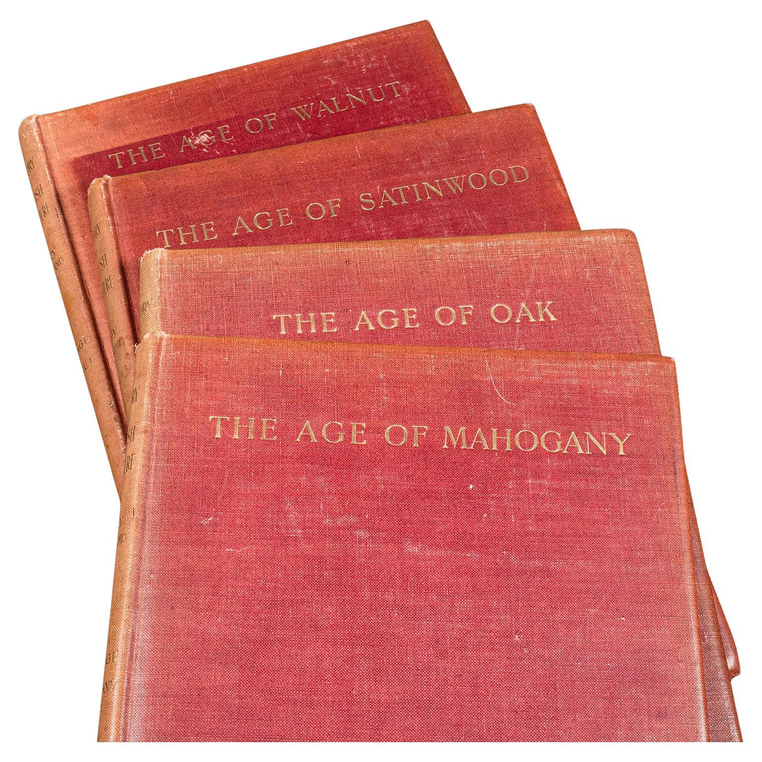 4vol Antique Reference Book Set, British Furniture, English, Macquoid, Edwardian