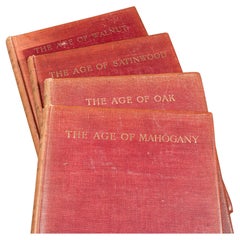 4vol Antique Reference Book Set, British Furniture, English, Macquoid, Edwardian