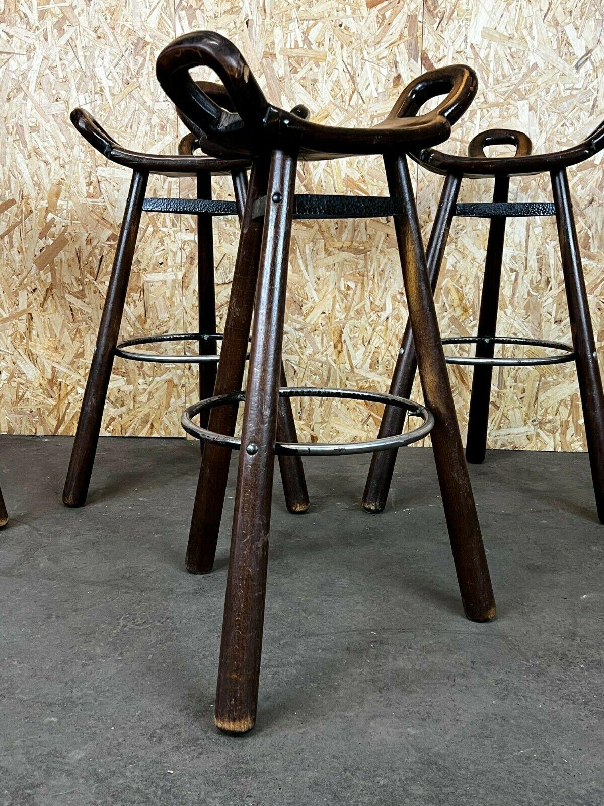 4x 50s 60s Bar Stools Barstools Attributed to Carl Malmsten Sweden Design For Sale 7