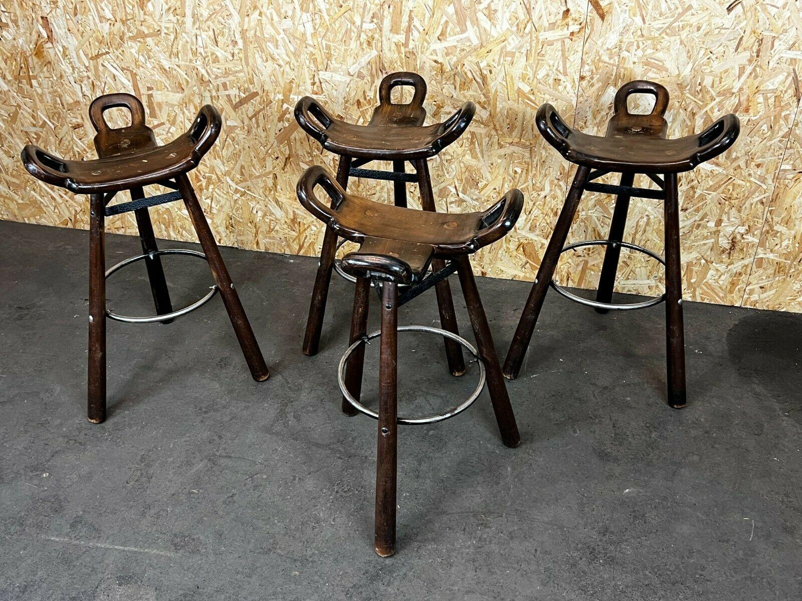 4x 50s 60s Bar Stools Barstools Attributed to Carl Malmsten Sweden Design For Sale 8