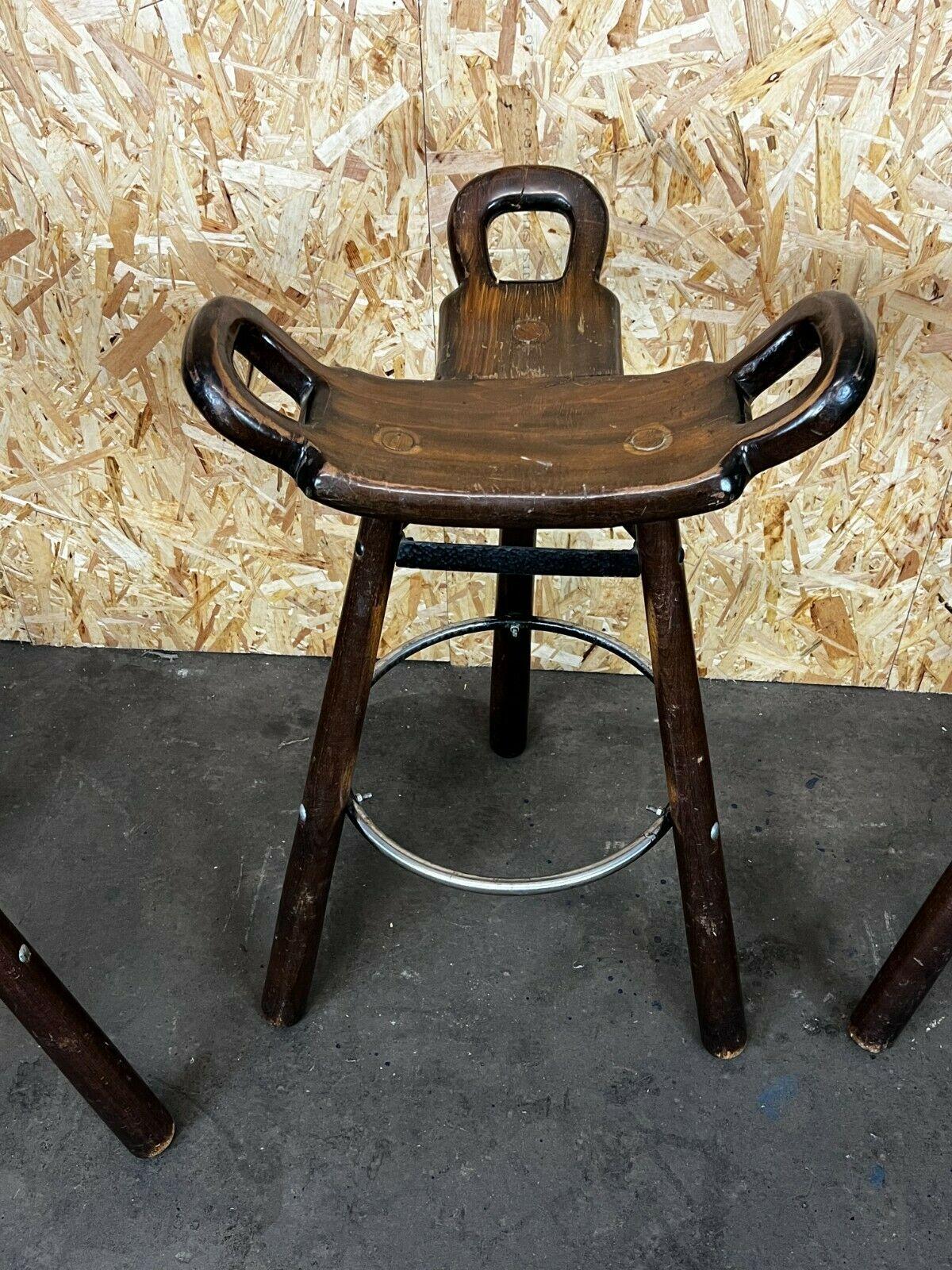 Metal 4x 50s 60s Bar Stools Barstools Attributed to Carl Malmsten Sweden Design For Sale