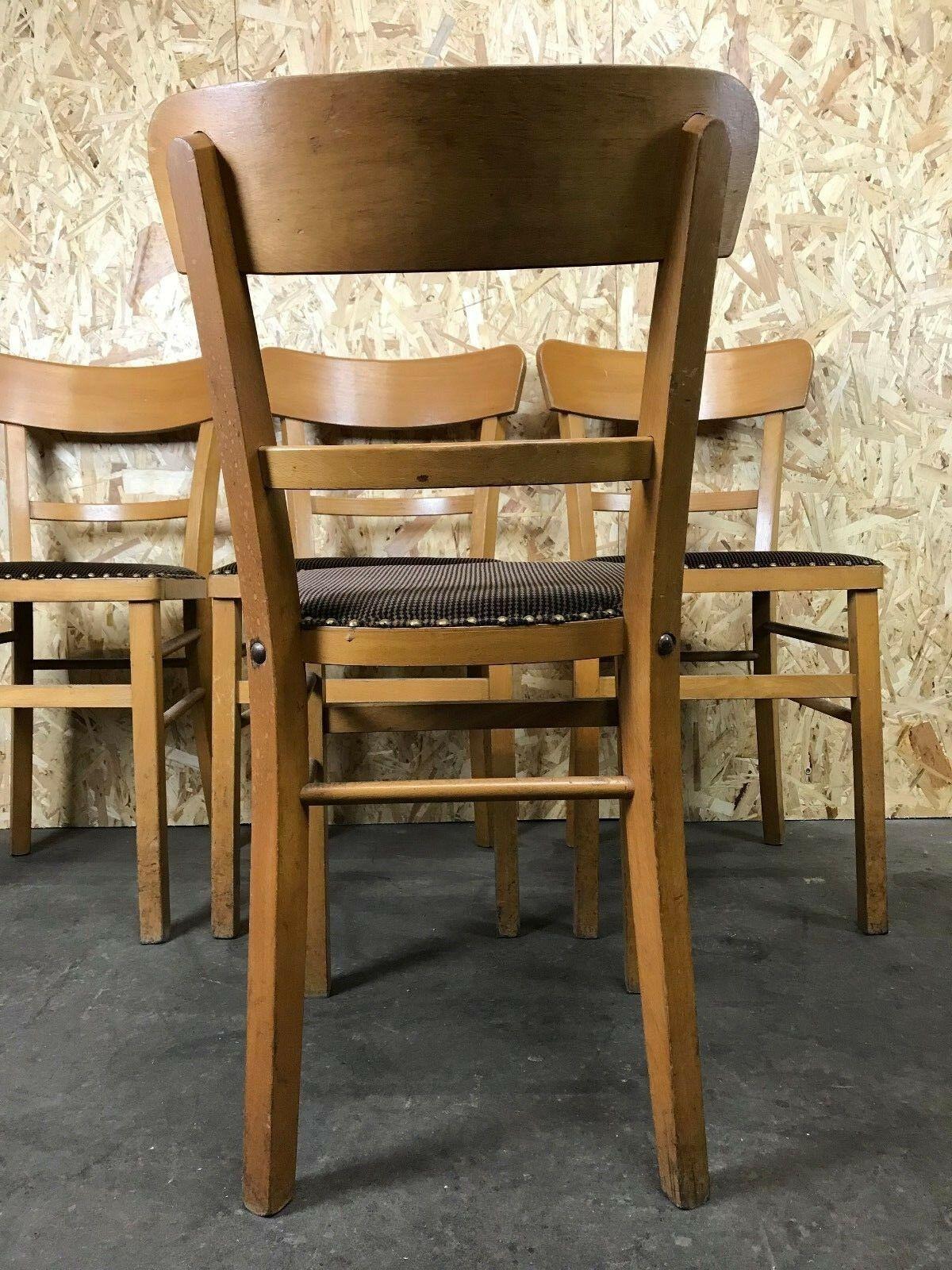 4x 50s 60s chair chairs Frankfurt chair Bauhaus Mid Century Design  For Sale 3