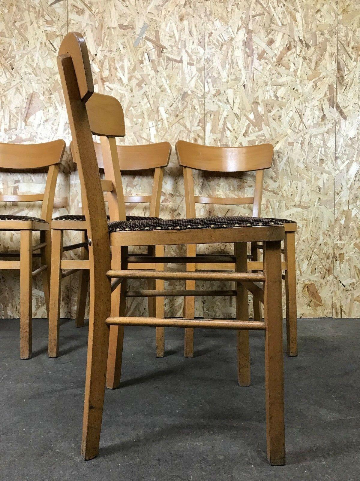4x 50s 60s chair chairs Frankfurt chair Bauhaus Mid Century Design  For Sale 4