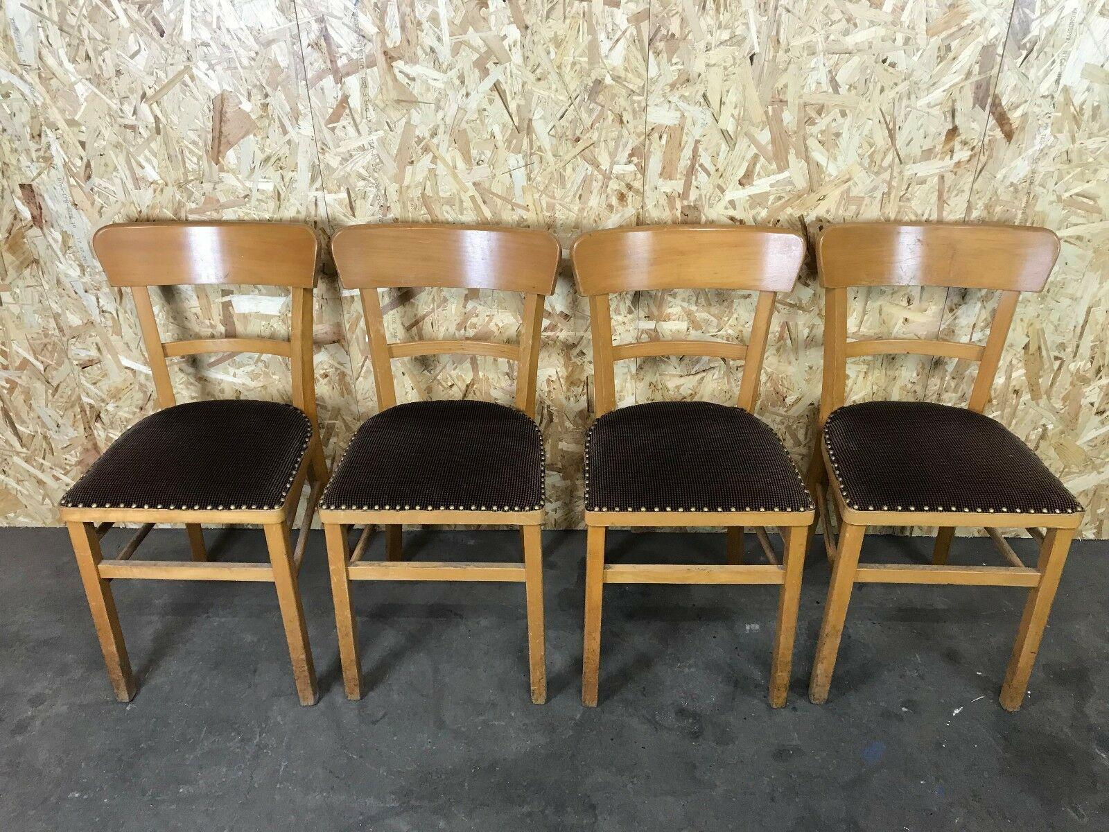 4x 50s 60s chair chairs Frankfurt chair Bauhaus Mid Century Design 50s

Object: 4x chair

Manufacturer:

Condition: good

Age: around 1950-1960

Dimensions:

40cm x 49cm x 82cm
Seat height = 48cm

Other notes:

The pictures serve as part of the