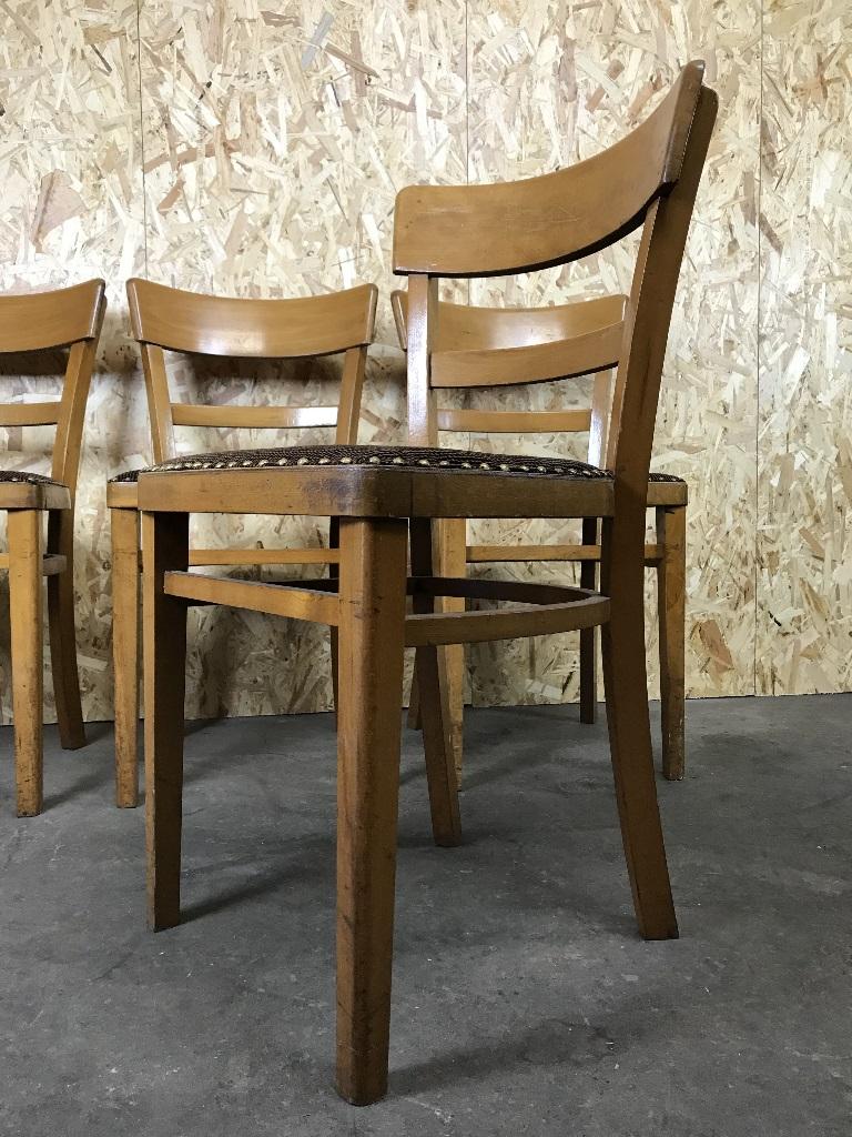 50s-60s Sillas Silla Frankfurt Silla Bauhaus Diseño de mediados de siglo Tela