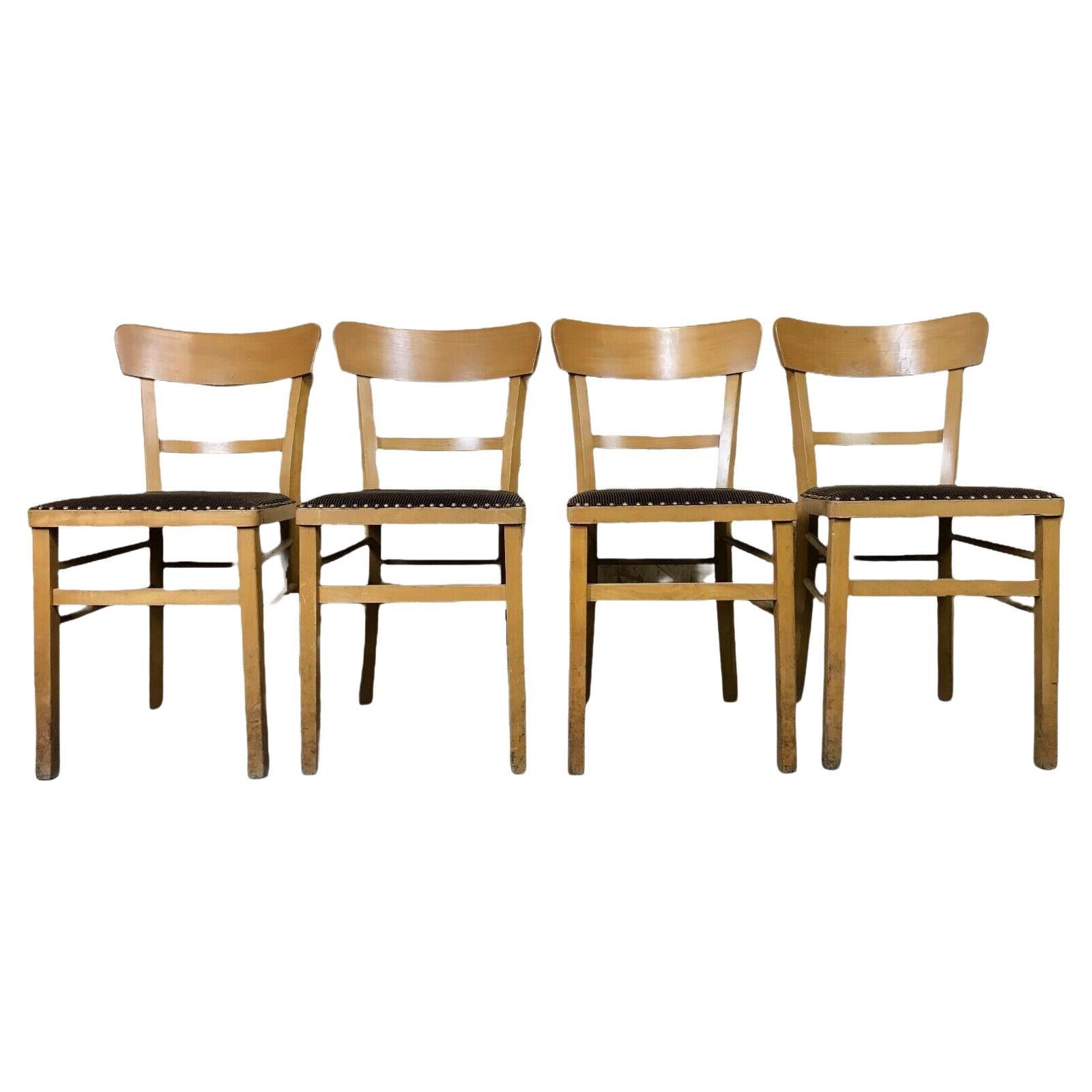 4x 50s 60s chair chairs Frankfurt chair Bauhaus Mid Century Design 