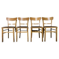 Retro 4x 50s 60s chair chairs Frankfurt chair Bauhaus Mid Century Design 