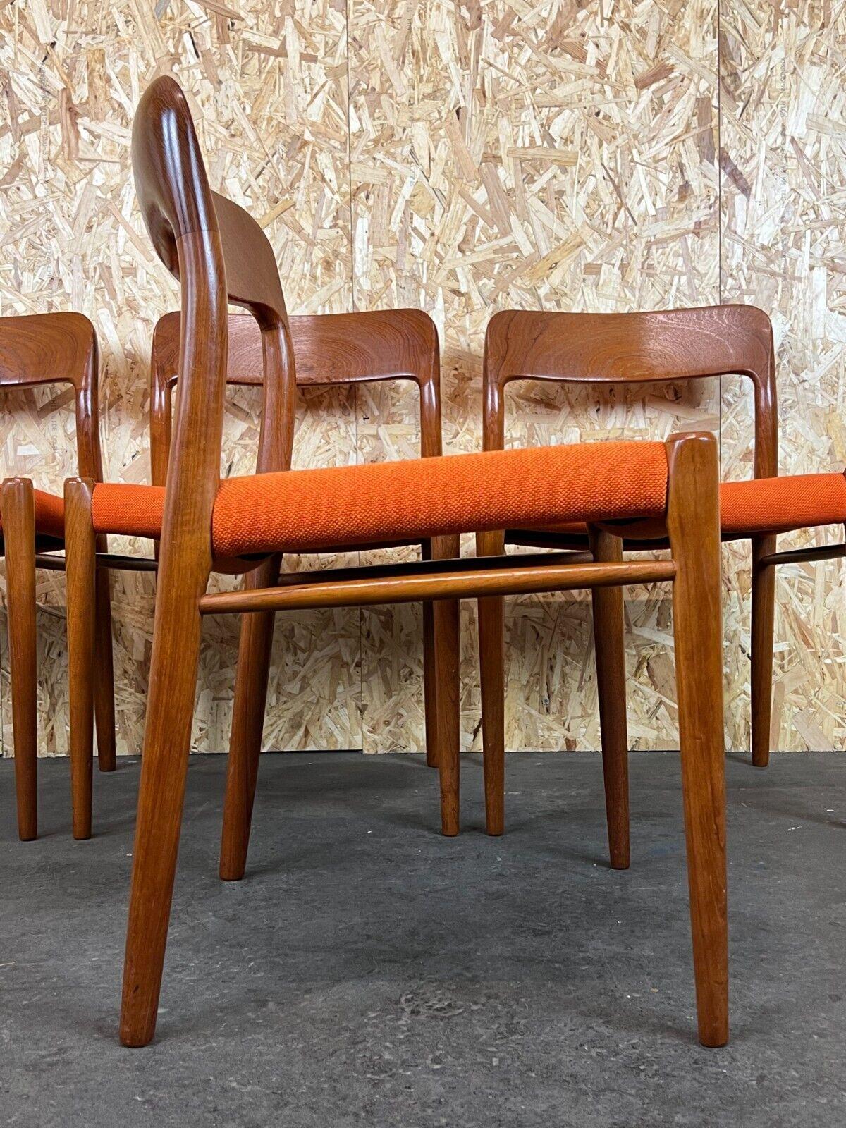 4x 60s 70s chairs Teak Dining Chair Niels O. Möller for J.L. Moller's 60s 4