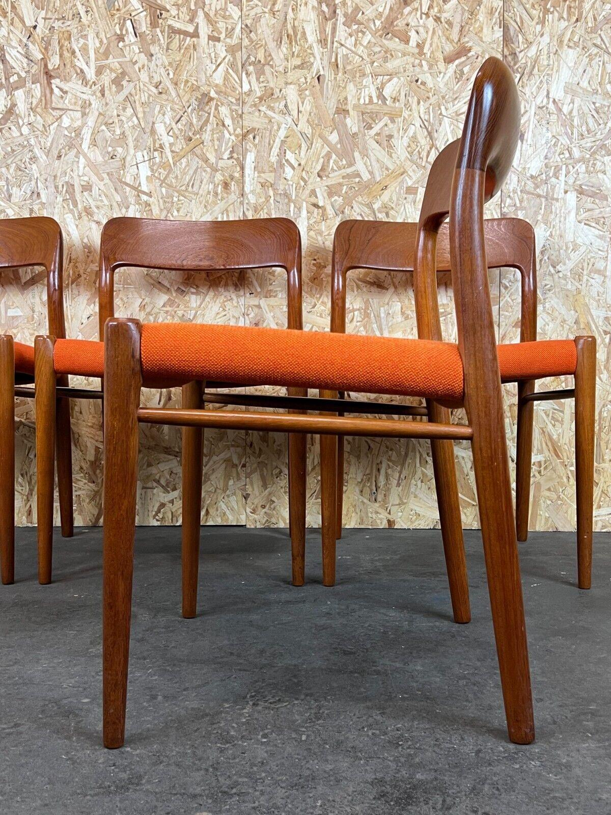 4x 60s 70s chairs Teak Dining Chair Niels O. Möller for J.L. Moller's 60s 6