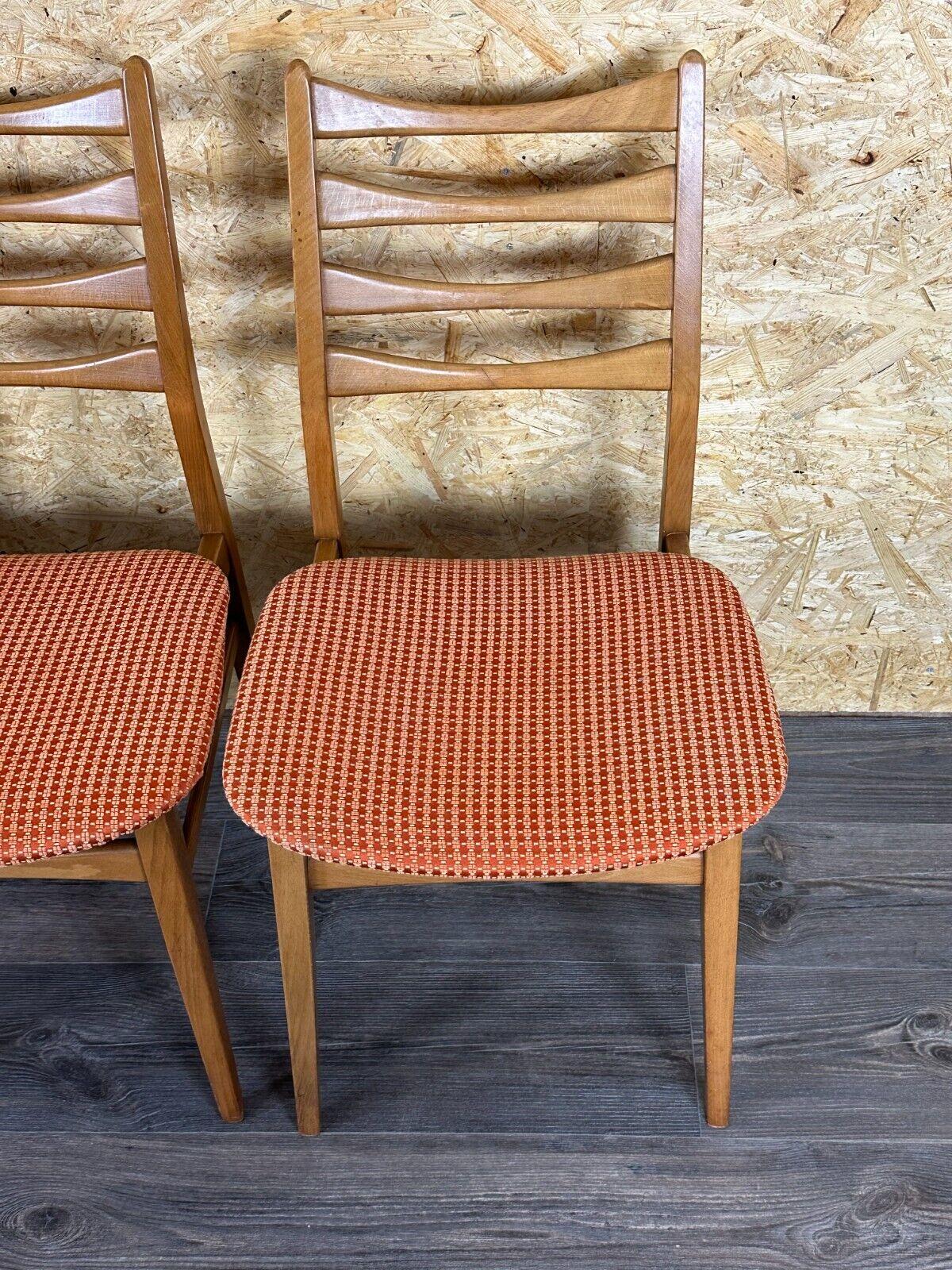 4x 60s 70s dining chair dining chair mid century Danish modern design For Sale 4