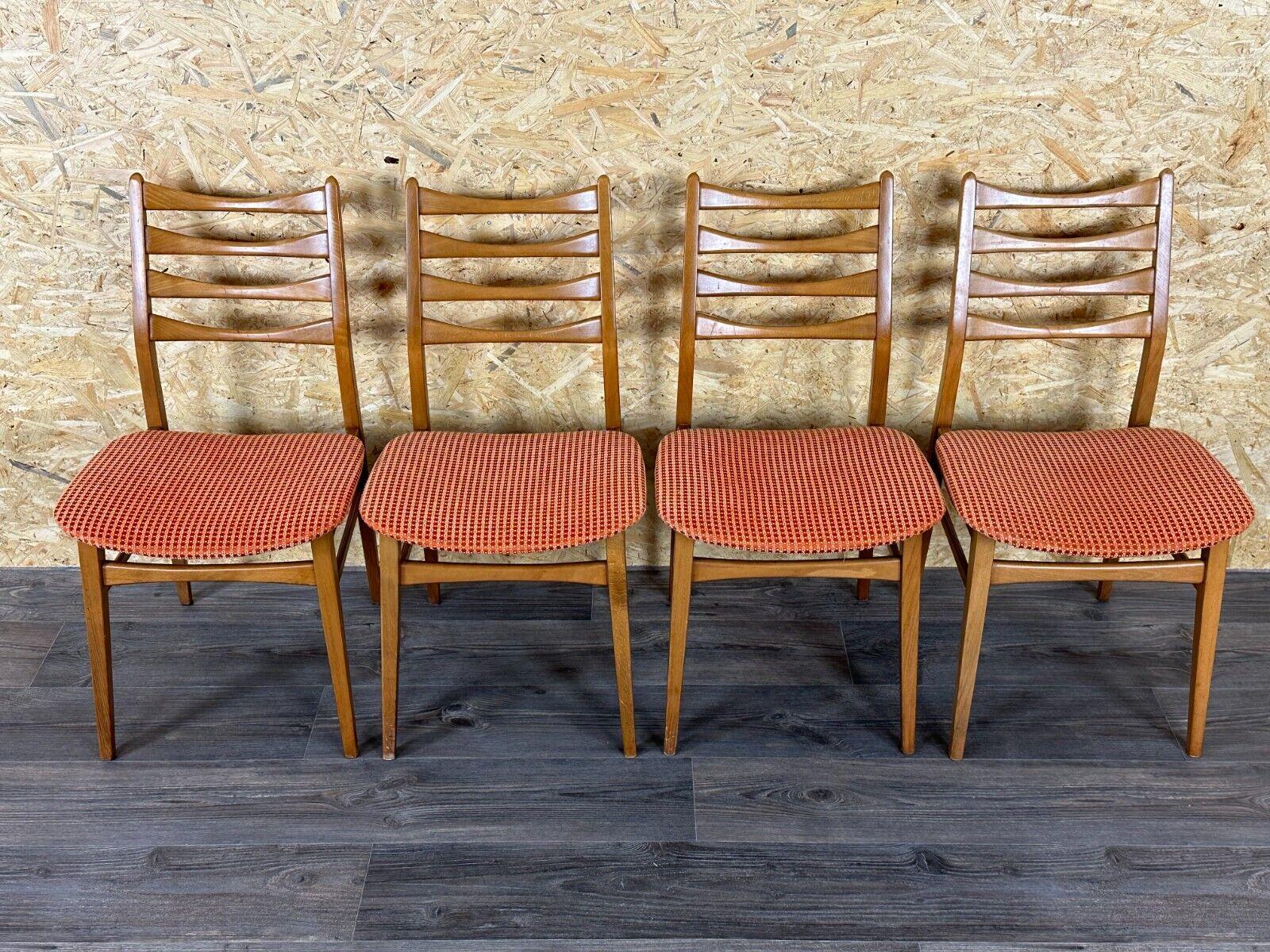4x 60s 70s dining chair chaise de salle à manger mid century Danish modern design Bon état - En vente à Neuenkirchen, NI